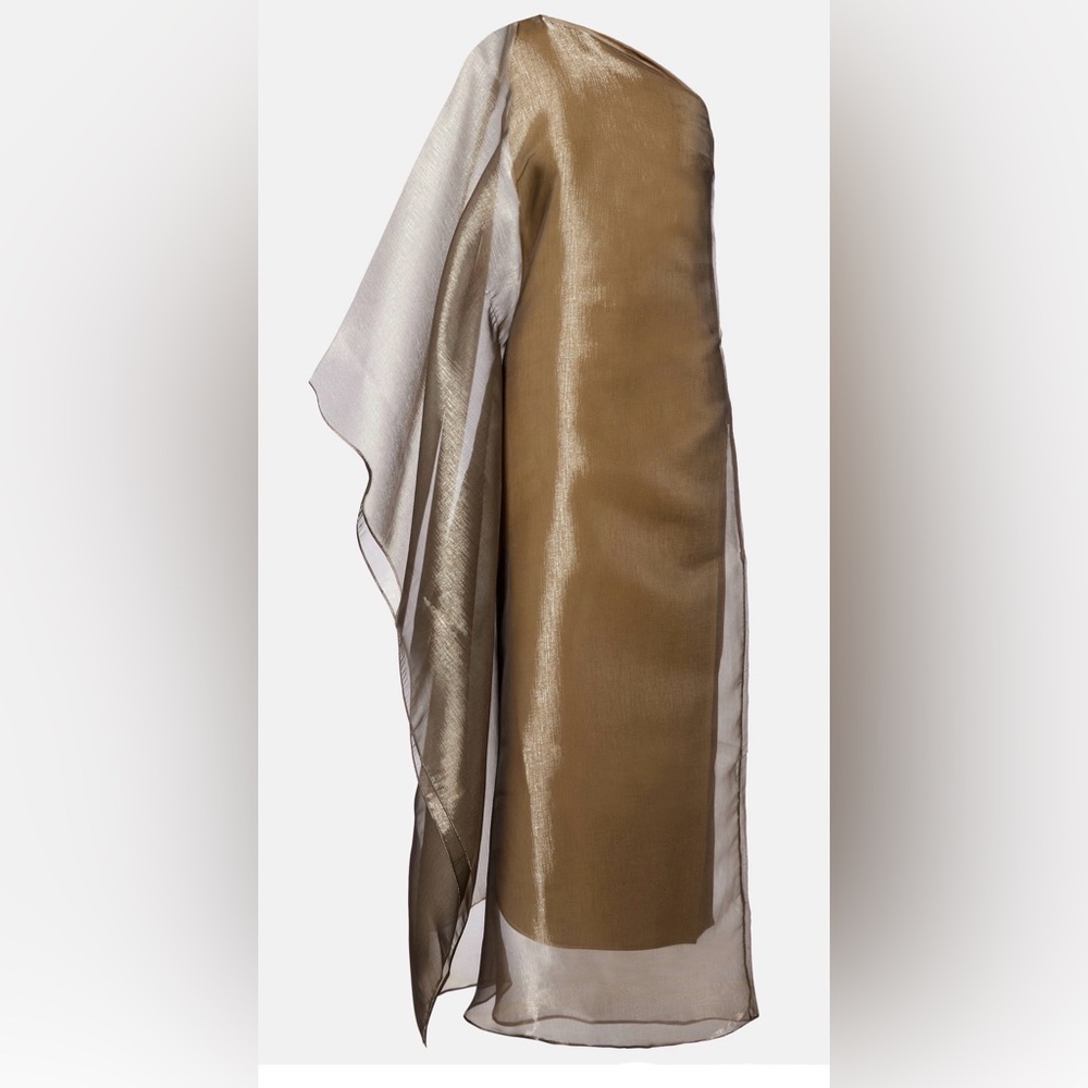 TALLER MARMO
Betsy one-shoulder fil coupe’ maxi dress. Platinum. - Picture 3 of 4